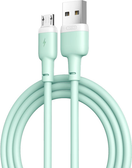 XO Regular USB 2.0 to micro USB Cable Πράσινο 1m NB208MicroGreen 1τμχ