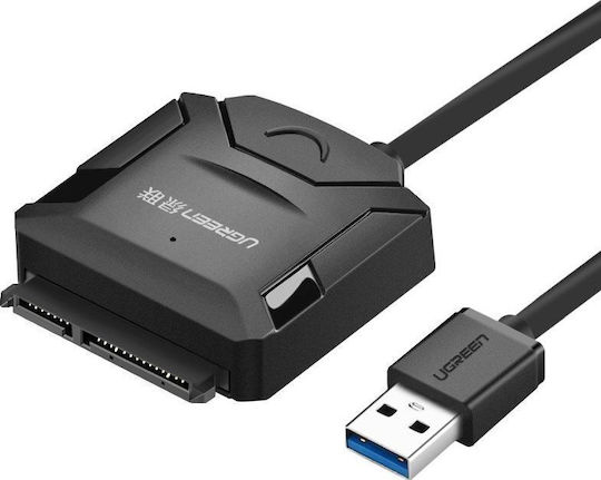 Ugreen CR108 Αντάπτορας SATA to USB 3.0 5Gbps Data Transfer HDD SSD Χωρίς Τροφοδοτικό Μαύρο