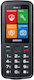 Iron X Dual SIM Mobile Phone with Buttons Black