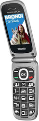 Brondi Amico Leale+ Dual SIM Κινητό με Μεγάλα Κουμπιά Μαύρο