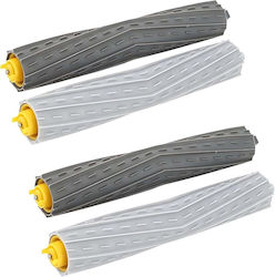 Set 2 Perii Principale Extrăgătoare cu Role din Cauciuc Compatibile cu iRobot Roomba Seriile 800 900 805 850 860 870 880 890 960 980 985 Perii Antirotative Fără Peri Sistem Antiblocare a Părului Rezistente la Uzură Set 2 Perii Principale Extrăgătoare cu Role din Cauciuc Compatibile cu iRobot Roomba Seriile 800 900 805 850 860 870 880 890 960 980 985 Perii Antirotative Fără Peri Sistem Antiblocare a Părului Rezistente la Uzură