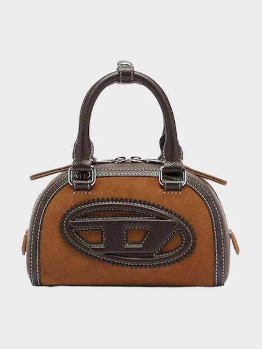 Leather Women's Shoulder / Crossbody Bag Suede Brown