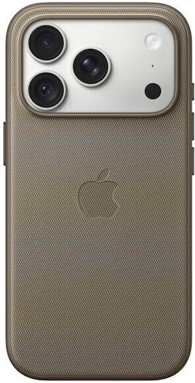 Apple TechWoven Handyhülle mit Magsafe Rückseiten Umschlag Silikon Taupe (iPhone 18 Pro)