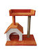 Kratzbaum Katzenbaum Orange 30x35x66cm