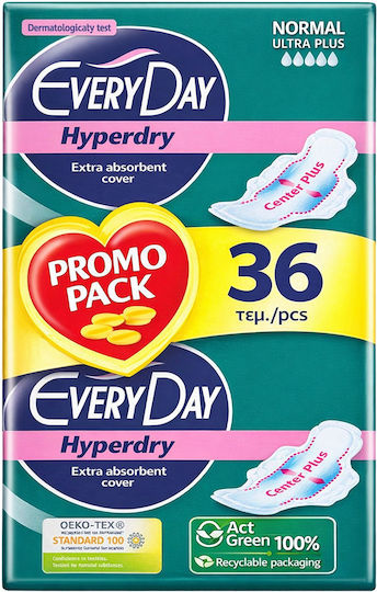Every Day Hyperdry Hygienepads mit Flügeln Doppelpack 2x18 Stück