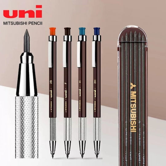 Uni Mitsubishi Clutch Pencil 2mm Mh-500 Mh500 Nibs 2h