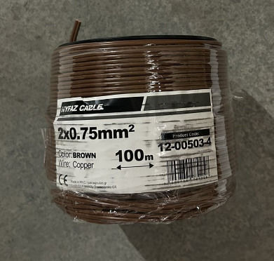 Cablu Cupru Nyfaz 2x0.75 Maro 12-00503-4