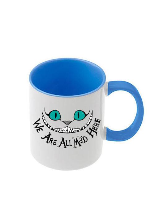 Alice Blaue Tasse Mit Griff Innen