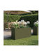 vidaXL Metallic Olive Green Planter Box 100x30x50cm