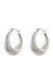 Earrings Links Steel Hoops Matte 03x03-00159