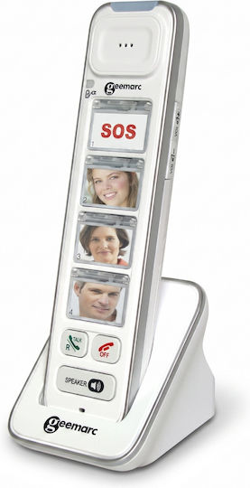 Geemarc Extra Handset Geemarc Amplidect 295 4 Photo Keys Sos Button White