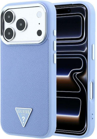 Guess Geanta Triangle Logo Magsafe Husă Apple iPhone 18 Pro Max 17 Albastră