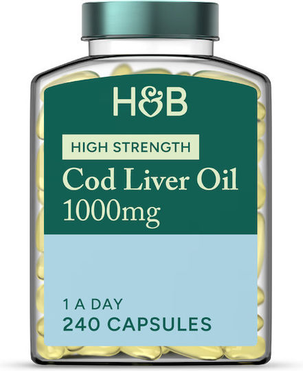 Holland & Barrett Ωμέγα 3 Μουρουνέλαιο 1000mg 240 κάψουλες