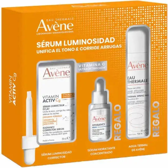 Eau Thermale Avène Vitamin Activ Cg Изсветляващ Коригиращ Комплект за Грижа за Хидратация и Блясък 3бр