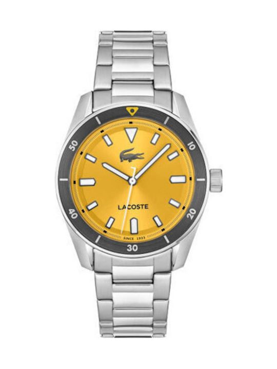 Lacoste Boston Men's Watch Battery with Silver ...