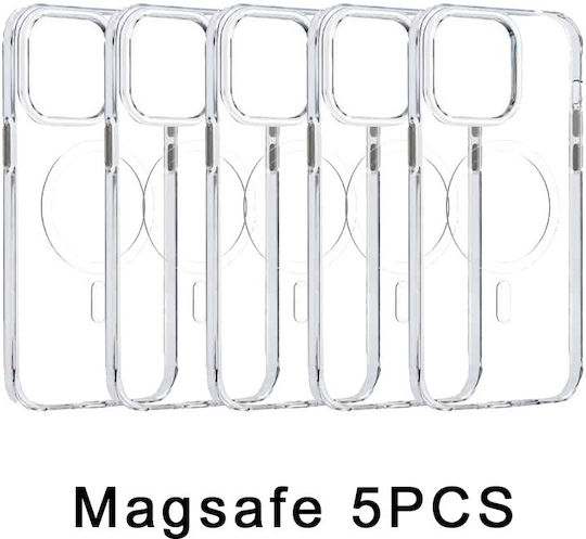Silikon Handyhülle Mobicase iPhone 16e Transparent Magsafe 5 Stück