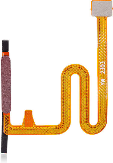 Fingerabdruck Leser Flexkabel Samsung Galaxy A14 A145b 2023 Dunkelrotes