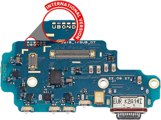 Charging Port Board Sim Card Reader Samsung Galaxy S23 Ultra 5g S918b International Version Premium