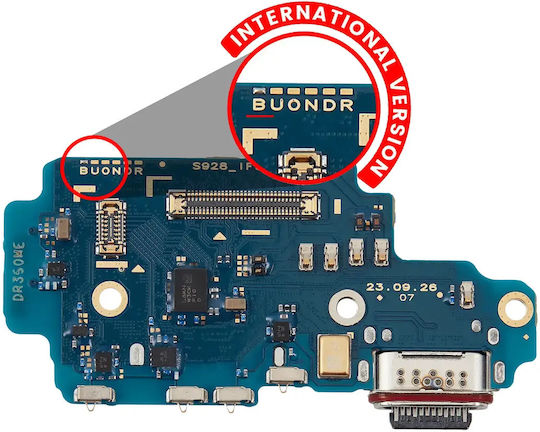 Ladungsanschluss Board Sim Kartenleser Samsung Galaxy S24 Ultra 5g S928b Internationale Version Premium