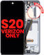 OLED модул рамка Samsung Galaxy S20 5G Verizon 5G UW само рамка aftermarket Plus Cloud White