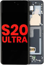 OLED Асембли Рамка Samsung Galaxy S20 Ultra 5G Aftermarket Plus Космически Черен