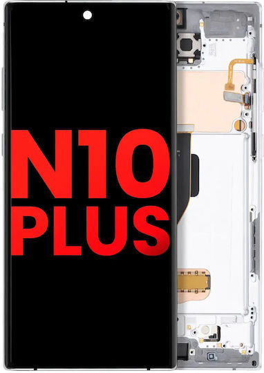 Oled Assembly Frame Samsung Galaxy Note 10 Plus 5g Aftermarket Plus Aura White