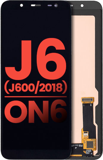 Oled Asamblare Fără Ramă Samsung Galaxy J6 On6 J600 2018 Aftermarket Plus Negru