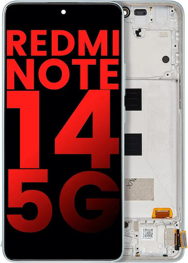 Oled Assembly Frame Xiaomi Redmi Note 14 5g Aftermarket Plus Coral Green
