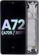 OLED модул с рамка Samsung Galaxy A72 A725 2021 Service Pack Черен