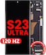 Oled Assembly Frame Samsung Galaxy S23 Ultra Us & International Aftermarket Pro 120hz Phantom Black