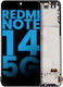 Lcd Assembly Frame Xiaomi Redmi Note 14 5g Aftermarket Incell Midnight Black