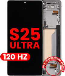 Oled Assembly Frame Samsung Galaxy S25 Ultra 5g Us & International Aftermarket Plus 120hz Titanium White Silver