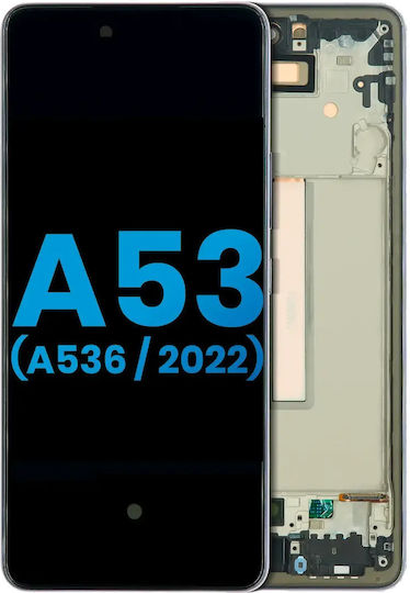 LCD дисплей с рамка Samsung Galaxy A53 5g A536 2022 без сензор за пръстов отпечатък aftermarket Incell черен