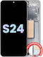 Oled Assembly Frame Samsung Galaxy S24 5g Us & International Version Service Pack Sapphire Blue