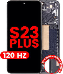 Oled Assembly Frame Samsung Galaxy S23 Plus Us & International Aftermarket Plus 120hz Phantom Black