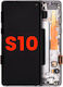 Asamblare OLED cu ramă Samsung Galaxy S10 aftermarket Plus Prism Alb