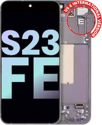 Oled Asamblare cu Ramă Samsung Galaxy S23 FE 5G Versiune US și Internațională Service Pack Grafit