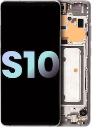 Oled Assembly Frame Samsung Galaxy S10 5g Service Pack Crown Silver