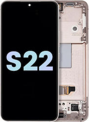 Oled Assembly Frame Samsung Galaxy S22 5g Service Pack Pink Gold