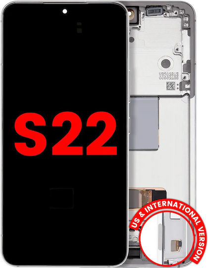 Oled Assembly Frame Samsung Galaxy S22 5g Us & International Aftermarket Plus White