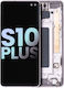 OLED модул с рамка Samsung Galaxy S10 Plus Service Pack керамично бяло