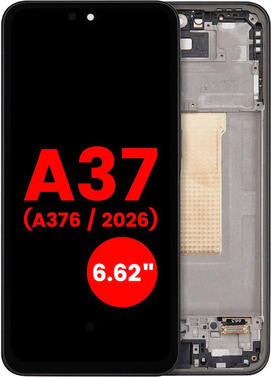 Oled Assembly Frame Samsung Galaxy A37 5g A376 2026 6.62" Aftermarket Plus Charkoal