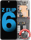 Inner Oled Assembly Frame Samsung Galaxy Z Flip 6 5g Us & International Aftermarket Silver Shadow