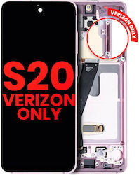 Oled Assembly Frame Samsung Galaxy S20 5g Verizon 5g Uw Frame Only Aftermarket Plus Cloud Pink