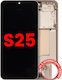 Oled Assembly Frame Samsung Galaxy S25 5g Us & International Aftermarket Plus Pink Gold
