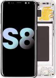 Oled Assembly Frame Samsung Galaxy S8 Service Pack Arctic Silver