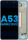 LCD Assembly Frame Samsung Galaxy A53 5g A536 2022 Без сензор за пръстов отпечатък Aftermarket Incell Син