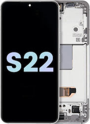 Oled Assembly Frame Samsung Galaxy S22 5g Service Pack White