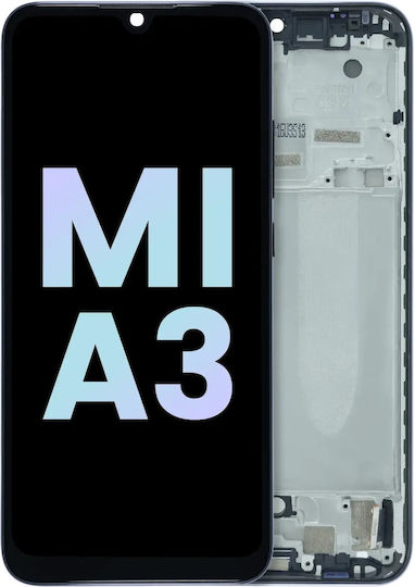 Oled Assembly Frame Xiaomi Mi A3 Service Pack Kind Gray