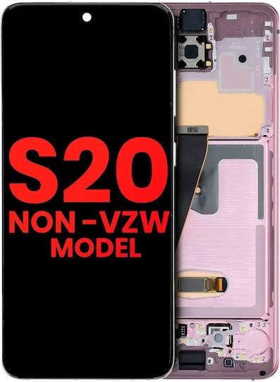Oled Montage Rahmen Samsung Galaxy S20 5G Nicht-Verizon 5G Uw Rahmen Aftermarket Plus Cloud Rosa